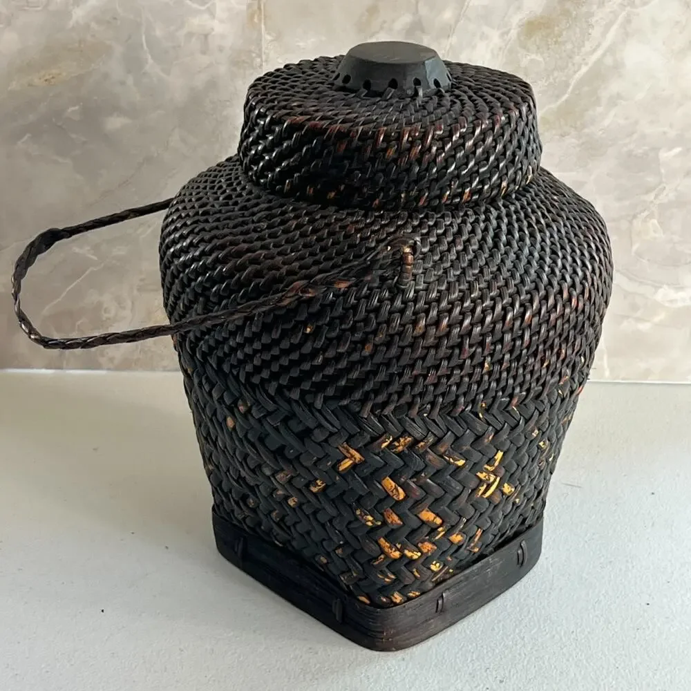 Antique Filipino Ifugo Ulbong Rice Basket 10